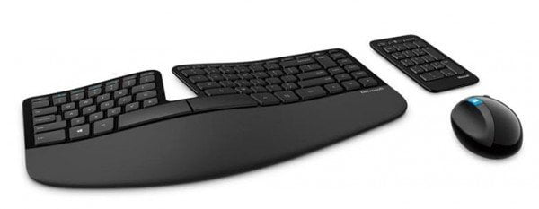 Wireless ergonomic and premium quality keyboard for Mac and PC Microsoft Sculpt