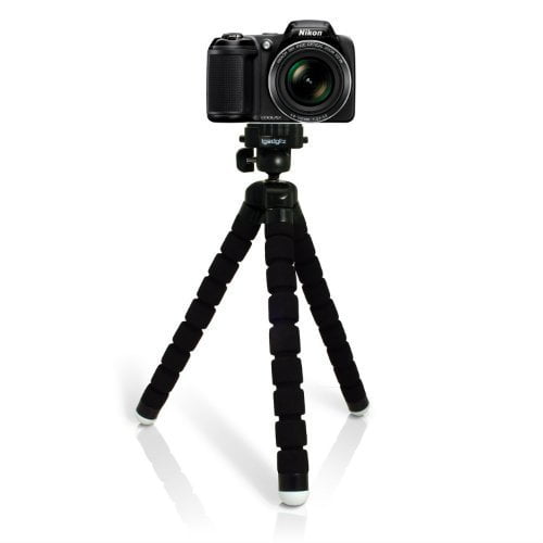 iGadgitz Large Universal Flexible Foam Mini Tripod for Nikon D Series SLR DSLR Cameras