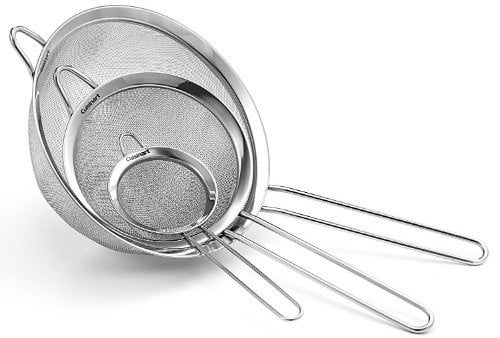 Fine Mesh Stainless Steel Strainers kitchen utensil set reviews