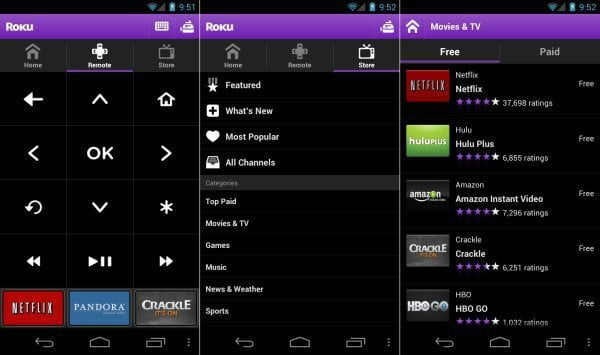 Roku android app