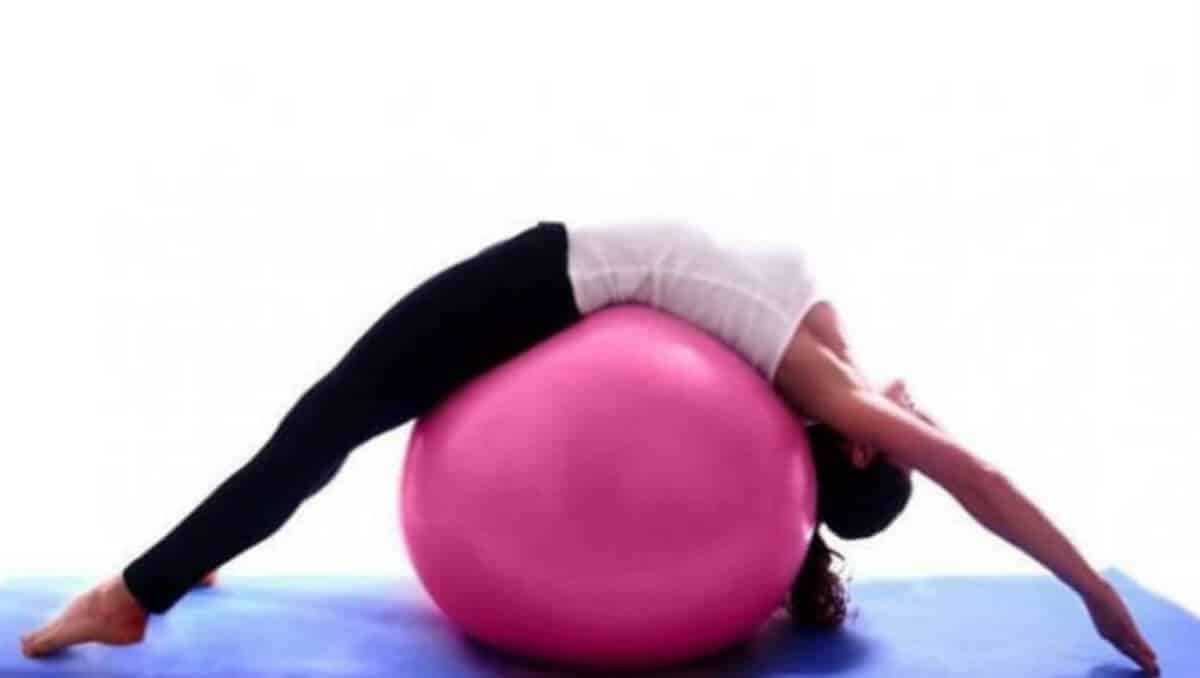 yoga ball posture