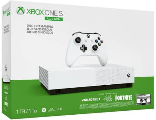 Xbox One S 1TB All Digital Edition Console  Disc Free Gaming