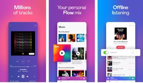 Android apps for music streaming dezzer
