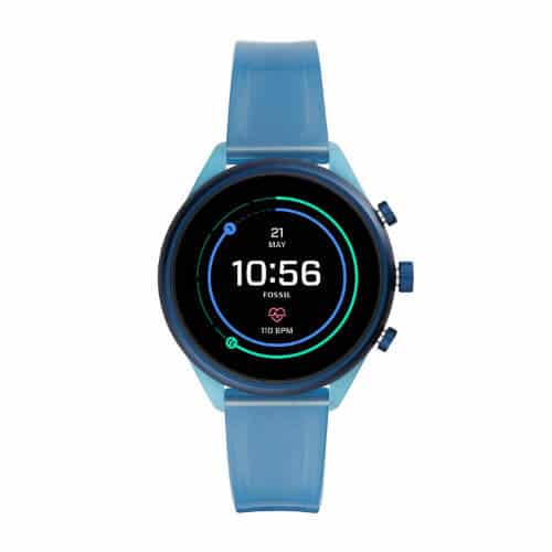 Fossil Womens Sport Metal and Silicone Touchscreen Smartwatch 