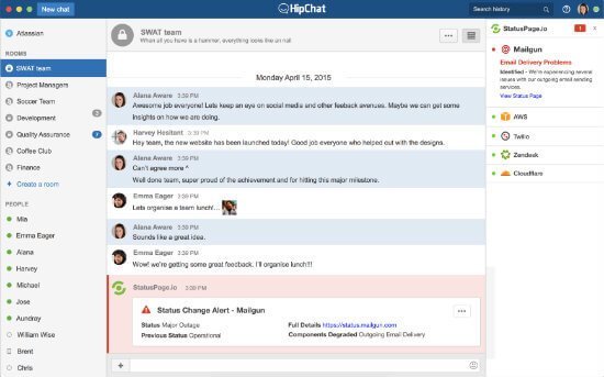 HipChat app for android ios