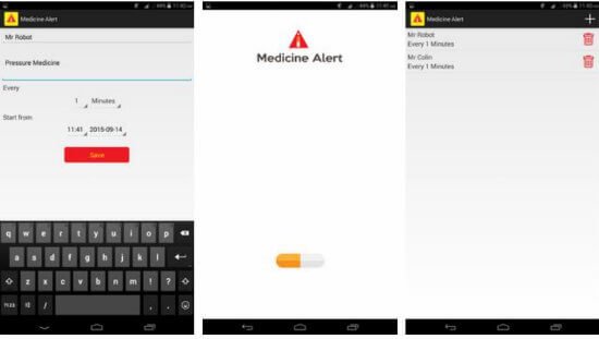 android pill reminder app