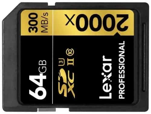 Best SD memory card for DSLR 4K video recording