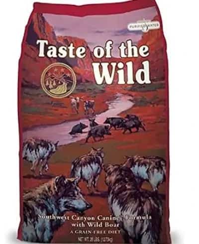 Best dog food brand Taste of the Wild Canine Formula 