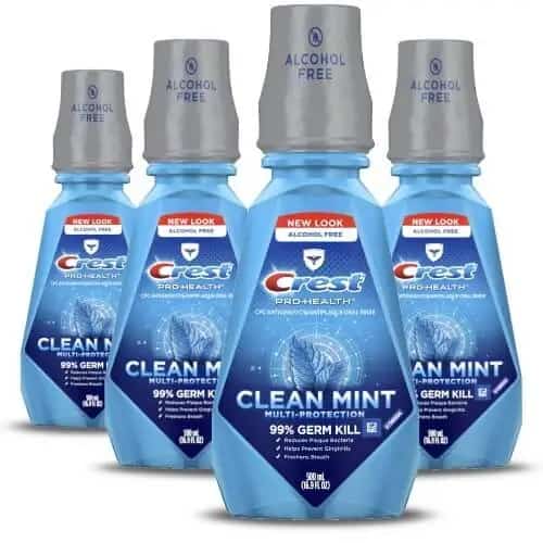 Crest Pro Health Intense mouthwashes to remove bacteria