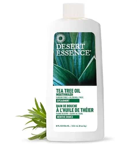 Desert Essence Tea Tree Oil Mouthwash mouthwashes to remove bacteria