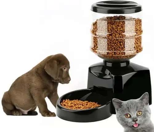PYRUS Automatic Feeder Electric Pet Dry Food Container with LCD Display Large Automatic Feeder for Dogs Cats
