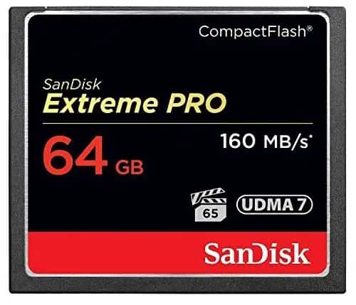 SanDisk Extreme PRO 64GB Compact Flash Memory Card 