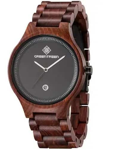 AMEXI Natural Redsandal Wood Watches for Men