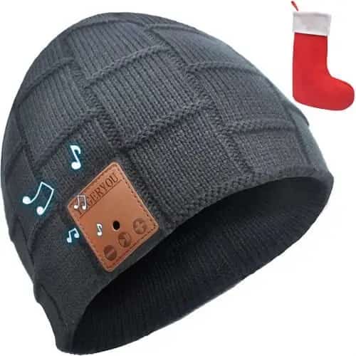 Beanie Hat with integrated headphones smartphone accessories