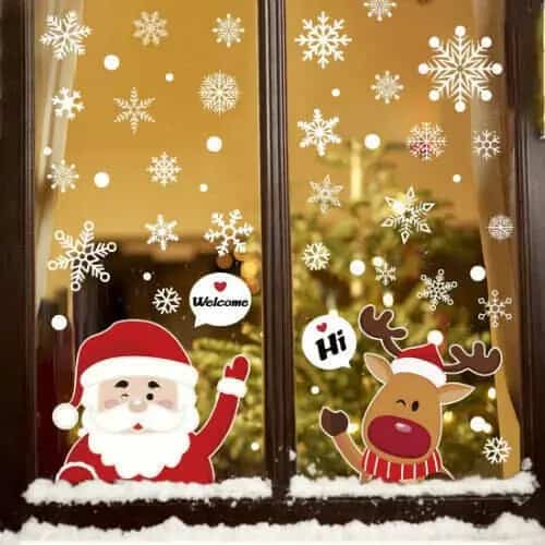 Christmas window decorations