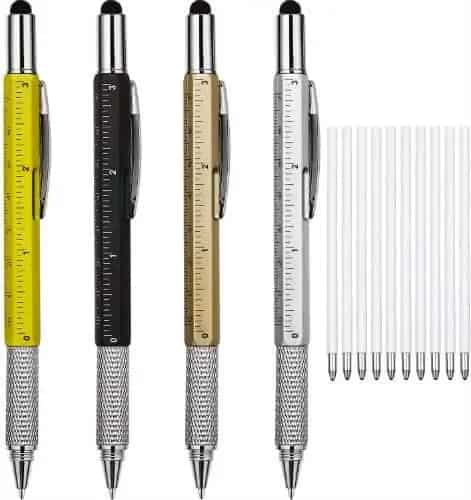 Gift Pen for Men 6 in 1 Multitool Tech Tool Pen