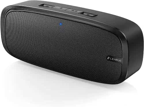 LENRUE Bluetooth Speaker with Enhanced Bass and Built in Mic