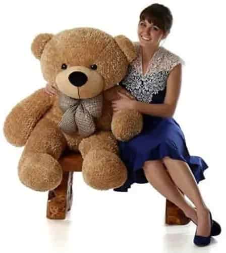 Giant Teddy Brand 4 Foot Huge Cuddly Stuffed Animal for Girlfriend