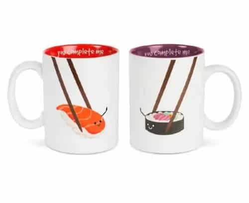 Pavilion Gift Company coffee mugs sushi themed