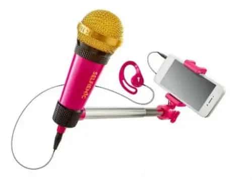 Selfiemic selfie stick microphone
