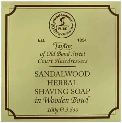 Taylor of Old Bond Street Sandalwood best Shaving Soap for safety razor