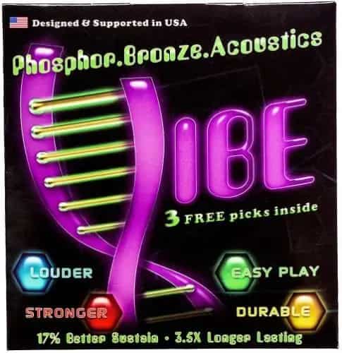 Vibe Phosphor Bronze Acoustic Guitar Strings