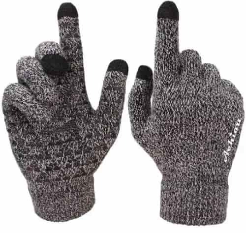 Winter gloves touch screen thermal