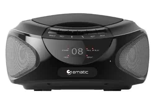 Ematic CD Boombox with Bluetooth Audio and Speakerphone