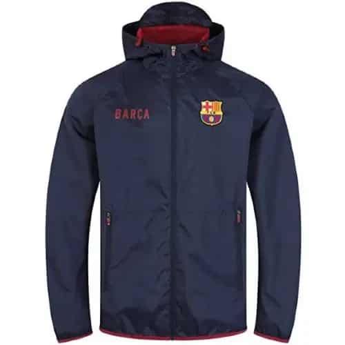 FC Barcelona Official Gift Mens Shower Jacket Windbreaker