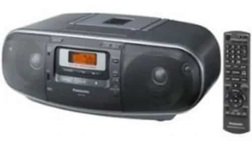 High Power Portable Stereo AM FM Radio MP3 CD Tape Recorder USB Music Port High Quality Sound