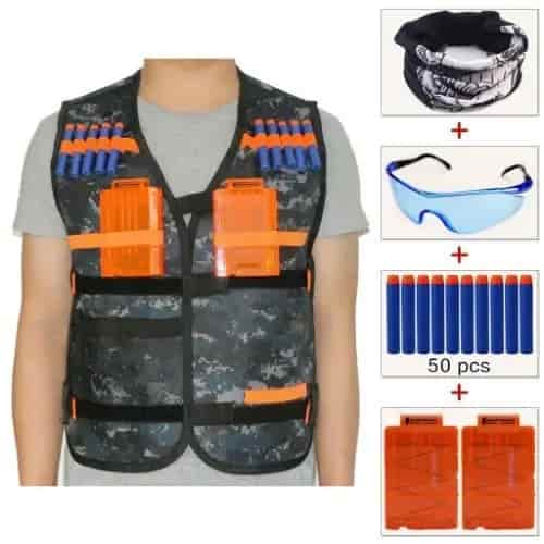 Kids Camouflage Tactical Vest Jacket Kit