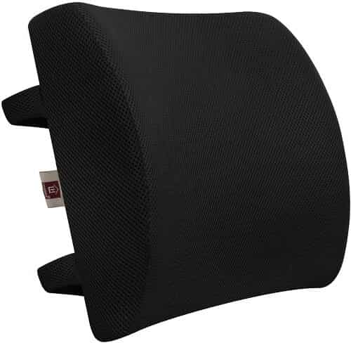 LOVEHOME Memory Foam Lumbar Support Back Cushion with 3D Mesh