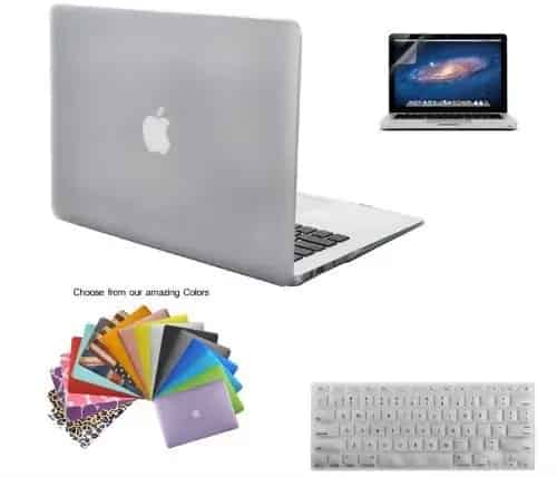 Macbook Air 13 Case TECOOL Hard Plastic Shell with Screen Protector and Keyboard Cover for MacBook Air