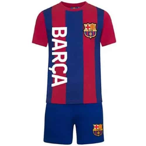 Official Football Gift Boys Striped Kit Short Pajamas
