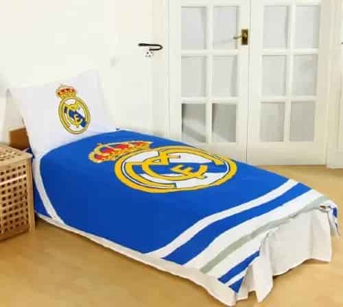 Real Madrid Fc Pulse Reversible Single Duvet Quilt Cover And Pillowcase Set