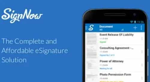 SignNow Fill Sign PDF Forms Easy eSign Document Best electronic signature apps