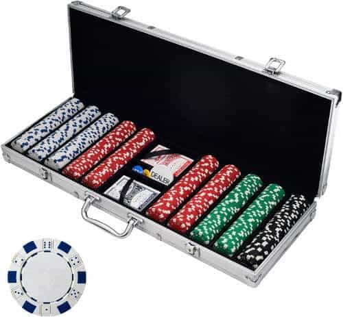 Trademark Poker Poker Chip Set for Texas Holdem Blackjack Gambling