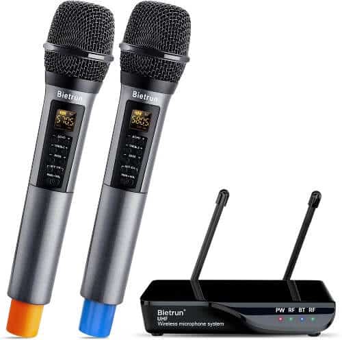 Wireless Microphone with Echo Treble Bass and Bluetooth