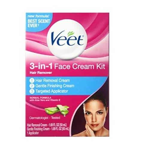 veet facial hair removal creams for sensitive skins