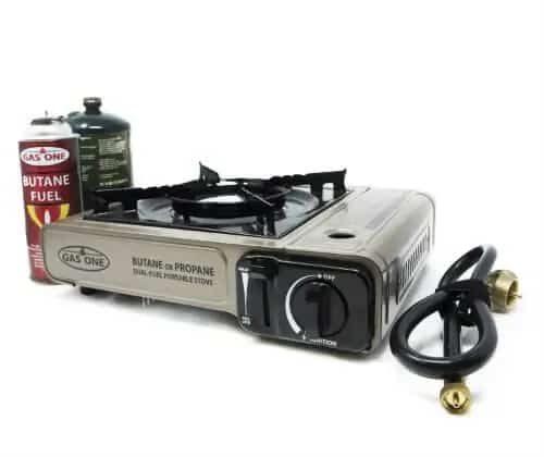 Camping and Backpacking Gas Stove Burner with Carrying Case gas one