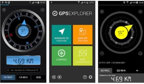 GPS Compass Explorer mobile app
