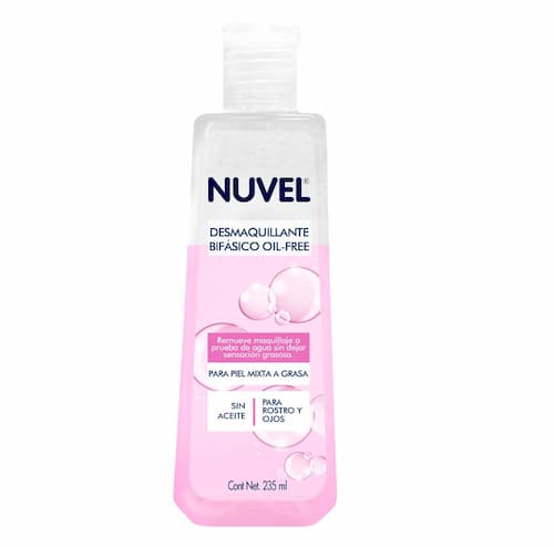 Nuvel Biphasic Oil Free Makeup Remover for Combination and Oily Skin
